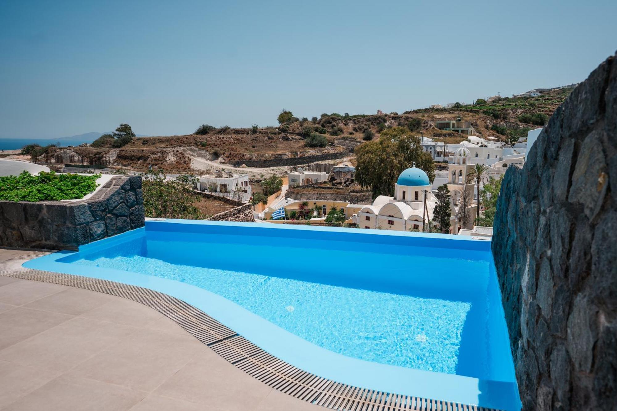 Amphitrite Suites Santorini Vóthon Rom bilde